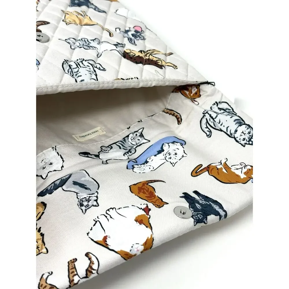 Vera Bradley A Cat’s Life Small Tech Sleeve Cotton Up To 13 in Laptop Cat Lover